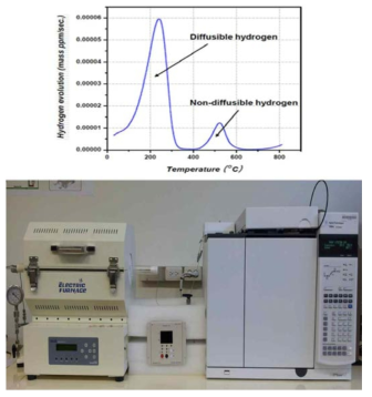 Hot extraction system with a continuous heating furnace and its resulting hydrogen profile