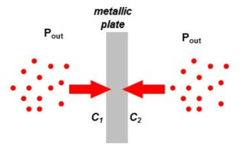 Schematic drawing of the metallic specimen for hydrogen diffusion calculation