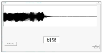 Operation of abnormal voice recognition system.