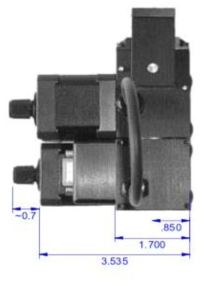 Pan-Tilt module dimension.