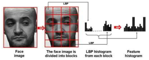 Feature Histogram by using LBP. (from SCHOLARPEDIA, http://www.scholarpedia.org/article/Local_Binary_Patterns)