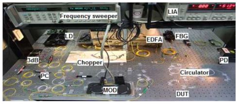 Construction of fiber optic BOCDA sensor system.