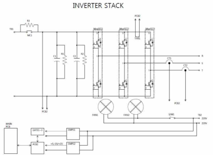 파워스택 설계 회로도