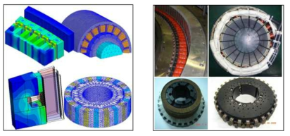 직구동 고트크 전동기 3차원 해석 및 시제기 제품 예