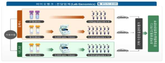 시료 수집 및 24시간 이내 이송 체계