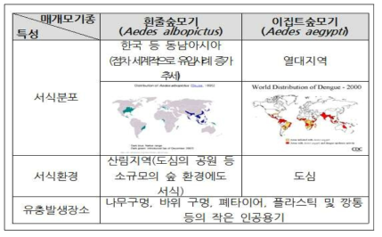 지카 매개 모기 현황