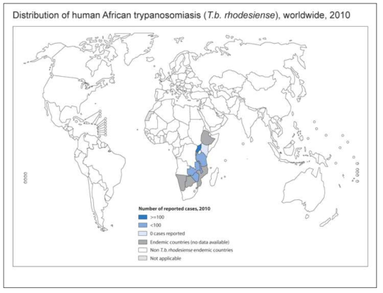 아프리카 수면병 분포48)