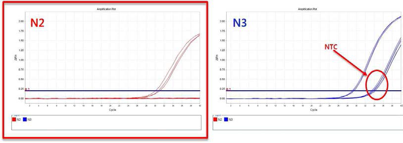 N2&N3 gene primer/probe 비교