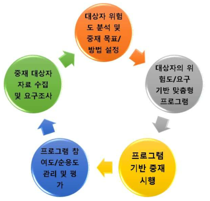 중재연구 진행 모식도