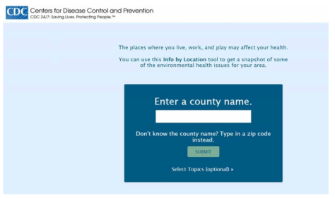 CDC 정보시스템의 온라인 보고 화면