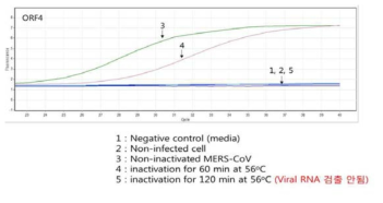 Real time RT-PCR을 이용한 MERS CoV ORF4 유전자 검출