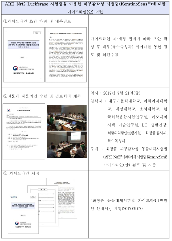 신규 OECD TG 442D 가이드라인 마련 과정