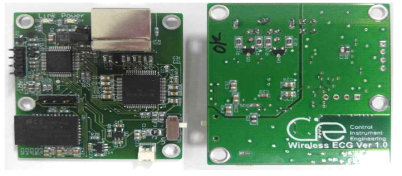 제안된 구조의 사지유도형 ECG PCB