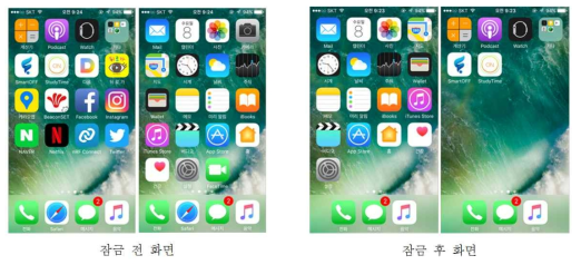 아이폰용 StudyTime 앱 UI(자녀용) – 2