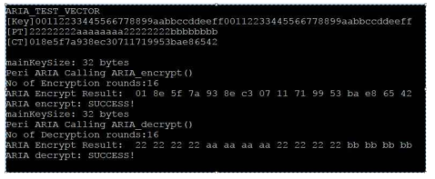 Security SoC 가상화 플랫폼에서의 ARIA 기능 검증