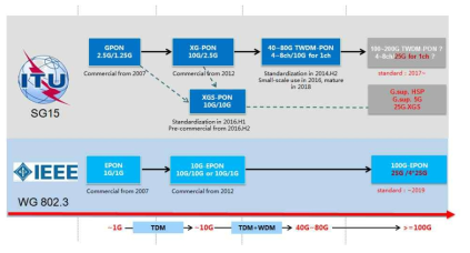 광가입자망 표준화 진행 방향