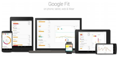 다양한 디바이스에서의 Google Fit UI