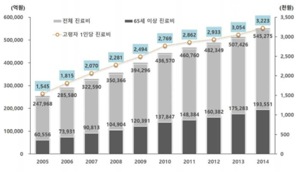 국내 건강보험 진료비