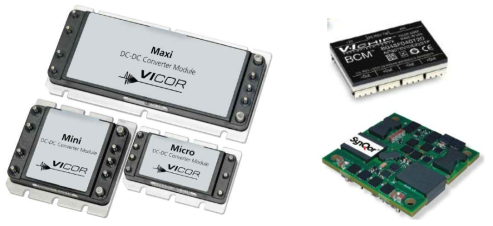 Vicor社와 Synqor社의 제품사진