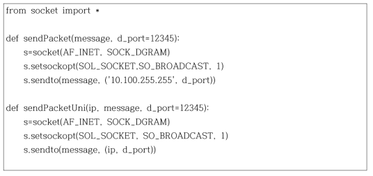 EM IP를 통한 Broadcast 메시지 전송