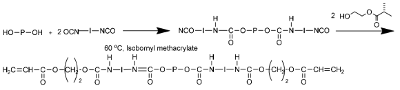 Chemical structure BD-TDI-A coating compound.