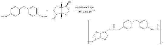 Reaction schemes for synthesis of P4 (poly (ether-urethane)).