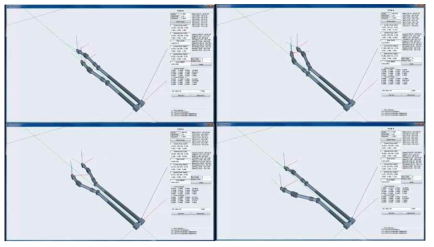 기구학검증용 시뮬레이션 환경 구동모습