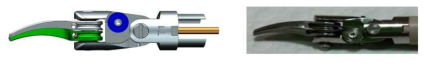 내구성이 개선된 scissors 설계(좌) 및 시제품(우)