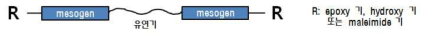 Twin mesogenic thermosetting polymer 개념도.