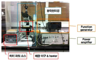 전기장 배향 공정 셋업