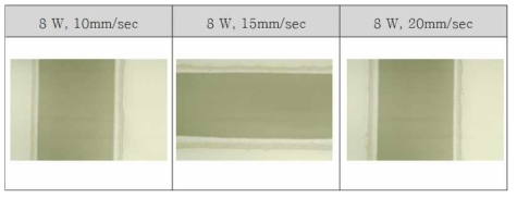 Laser sealing 후 현미경 사진