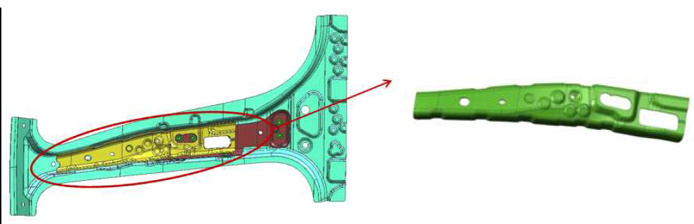 차량용 Center Pillar Model