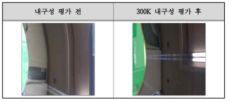 내구성 평가 전/후 전사벨트 표면상태