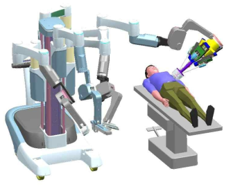 상세설계 안을 이용한 싱글포트 수술로봇 개략도