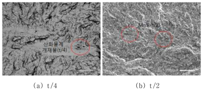 Fracture surface morphology of HIC crack site