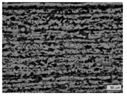 Microstructures of 19mm plate for slurry pipe