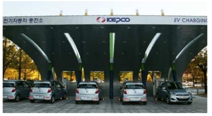 전기 자동차 충전소 (KEPCO 본사)