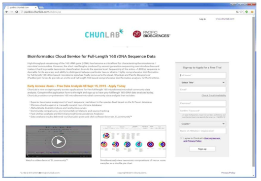 PacBio system bacterial community 분석 사이트 (pacbio.chunlab.com)