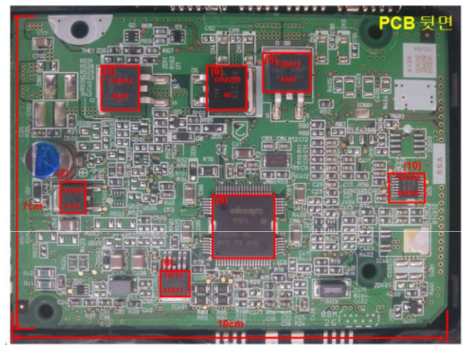 57110-SLE-J13 ESC 제어 PCB 뒷면 구성 부품