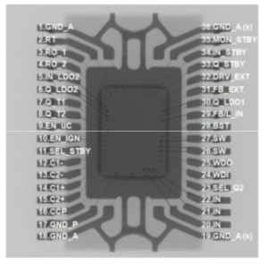 TLE7368 IC의 X-ray 사진