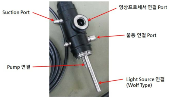 Air/Water 및 Suction Cylinder with Biopsy Port