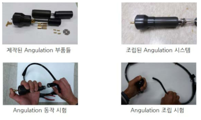 Angulation 부품 제작 및 작동 시험 진행