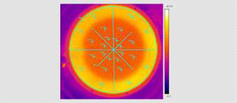 Tunable ESC의 IR Image 측정 결과(Inner:30℃, Outer:40℃)