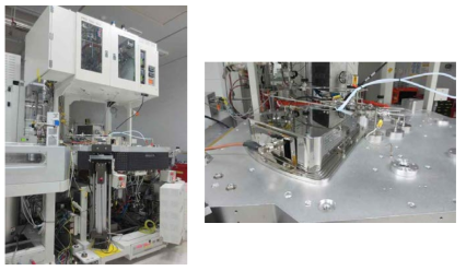 공간분할 ALD test chamber (좌), Plasma 적용 (우)