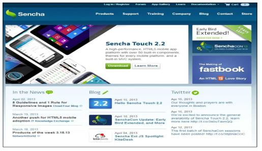 Sencha 사의 Sencha Touch 2.2