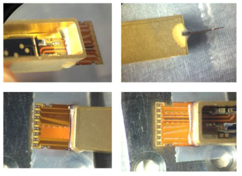 Case 와 외부로 나와 있는 fPCB 사이의 통로를 메우기 위한 sealing 공정