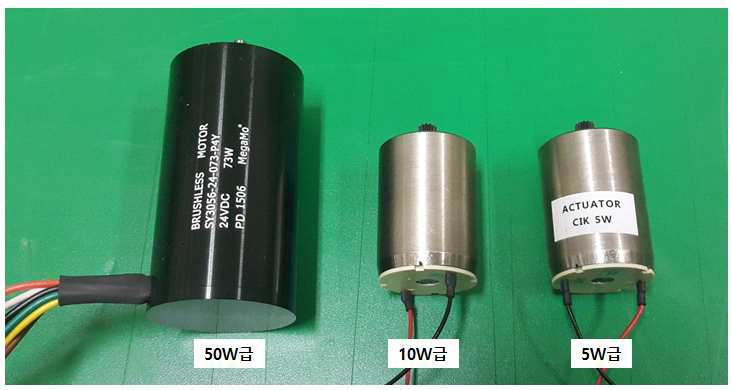 적용된 모터 3종