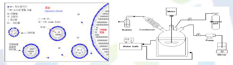 유화 중합 반응 및 유화 중합 장치