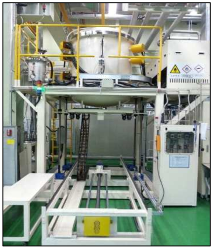 AlCo pyrohydrolysis 공정에 적용중인 고온소결로 (Mo 재질)