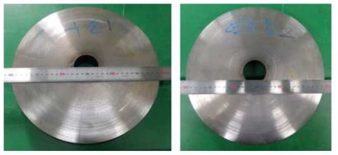 열간금형용 In-situ TiC/RESISTAR 시제품(Φ260 x t50㎜)